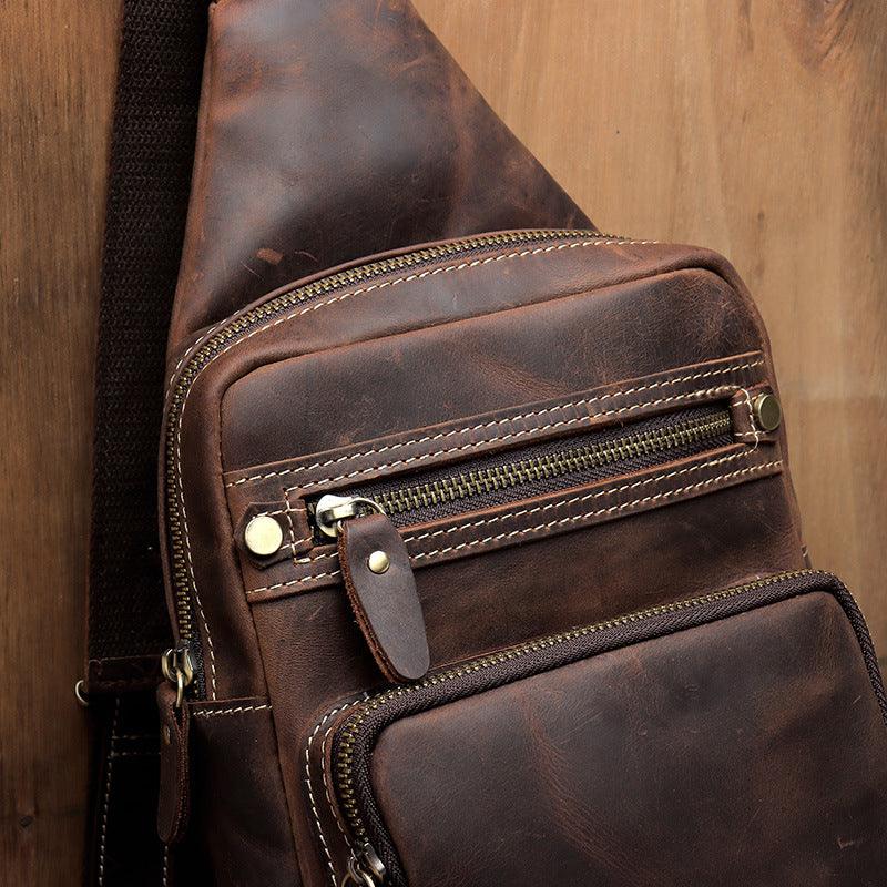 New Vintage Genuine Leather Men's Bag - Trendha