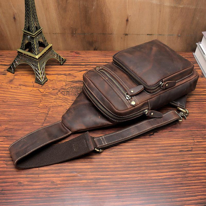 New Vintage Genuine Leather Men's Bag - Trendha