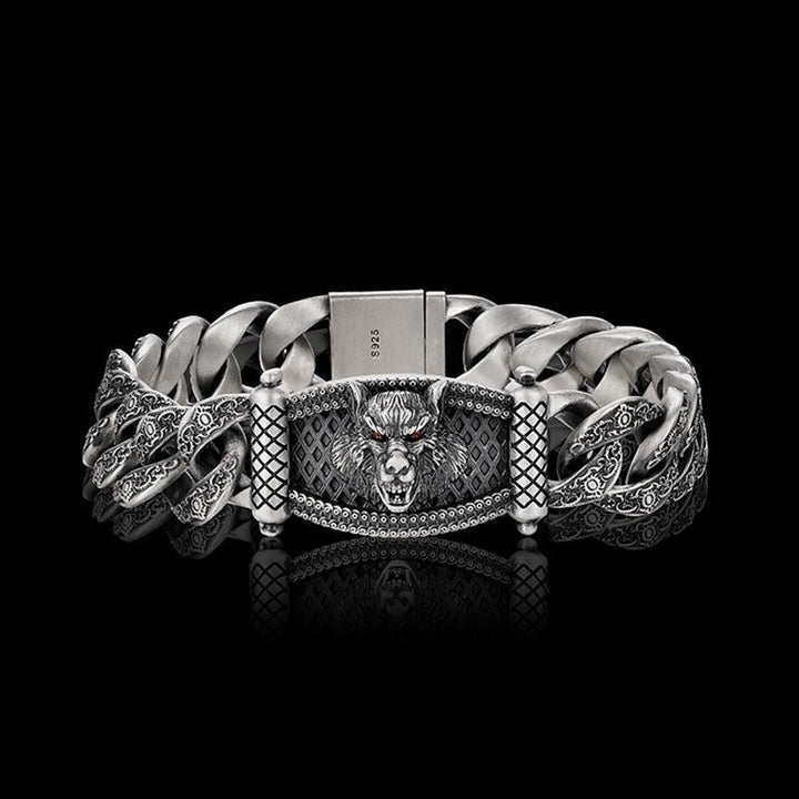 New Wolf Head Bracelet Men's Fashion Retro Hegemony - Trendha