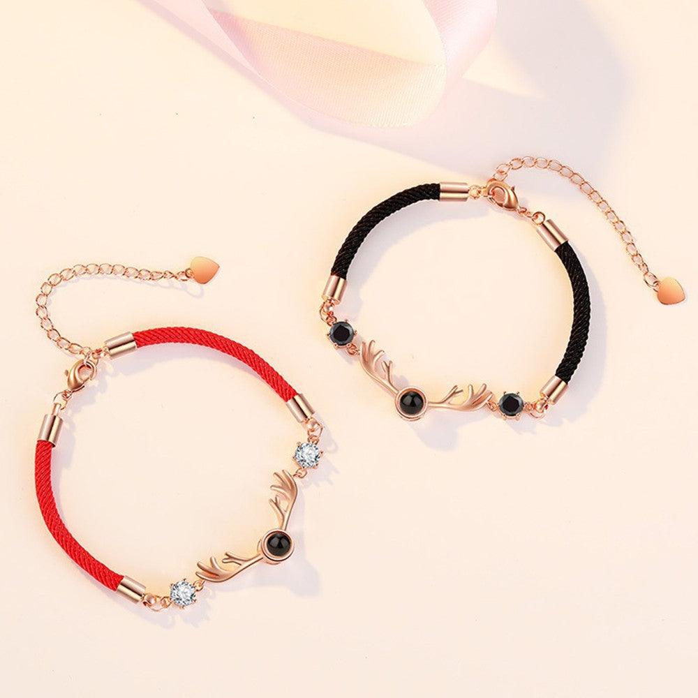 Deer-Inspired Projection Cord Bracelet