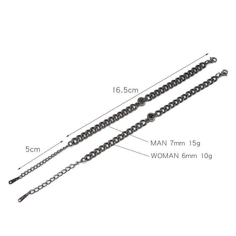 One Hundred Languages I Love You Cuban Hand Photo Text Bracelet - Trendha