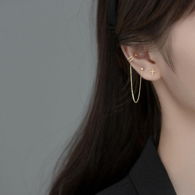 One-piece Earring And Ear Bone Clip Female Xia Chunyin