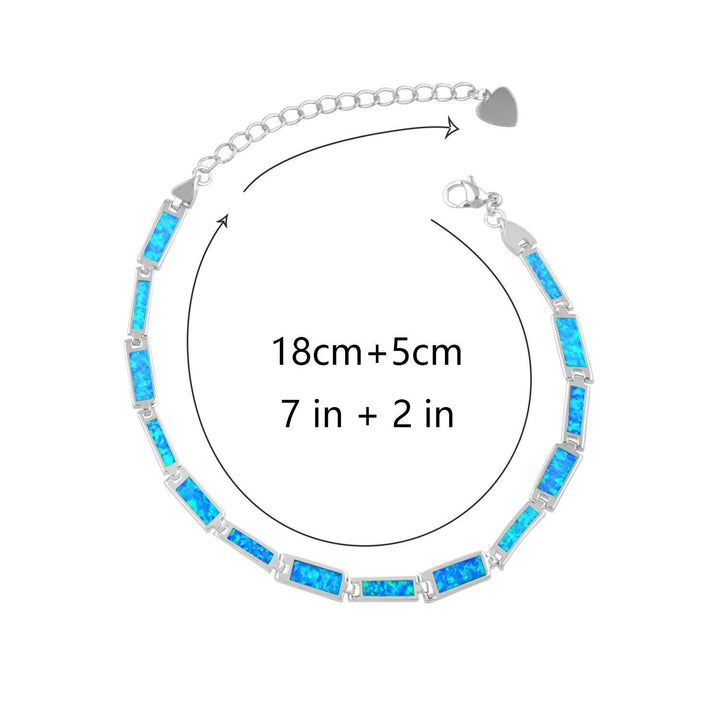 Opal Bracelet Fashion Colored Gems Ornament - Trendha