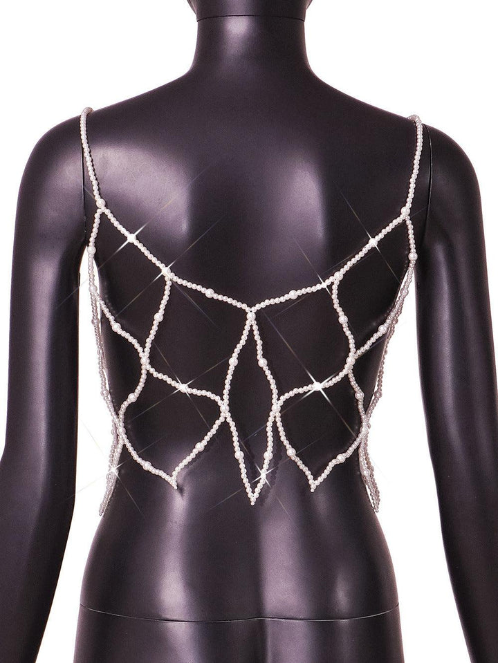 Outdoor All-matching European And American Pearls Camisole - Trendha