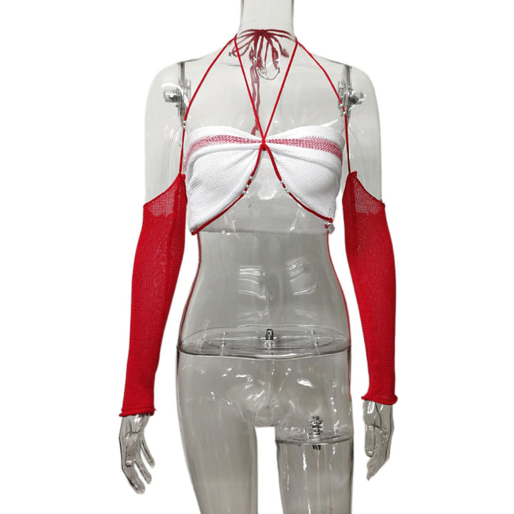 Pearl Decorative Chest Wrap Contrast - Trendha