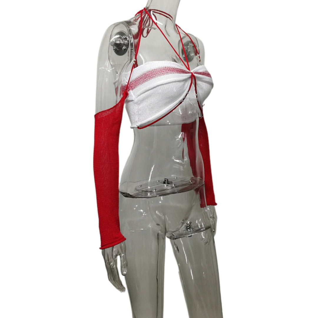 Pearl Decorative Chest Wrap Contrast - Trendha