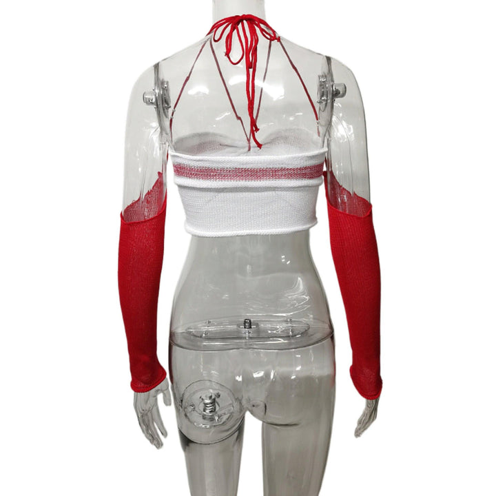 Pearl Decorative Chest Wrap Contrast - Trendha