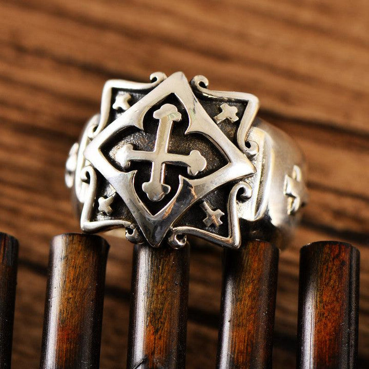 Personality Cross Ring Thick And Stable Male - Trendha