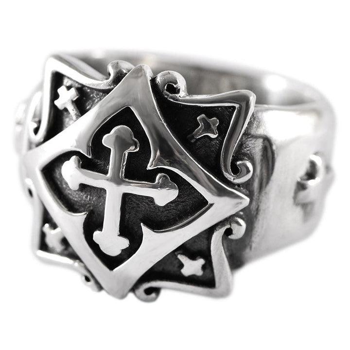 Personality Cross Ring Thick And Stable Male - Trendha