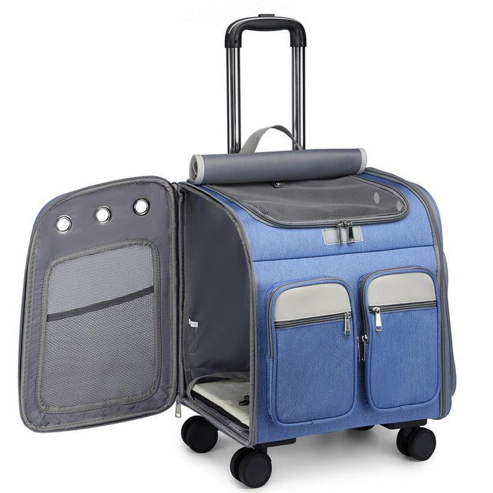 Pet Trolley Case Cat Bag Large Capacity Folding - Trendha