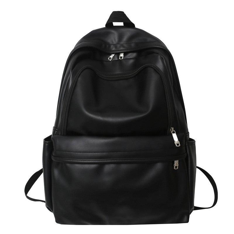 PU Leather Large Capacity College Students' Backpack - Trendha