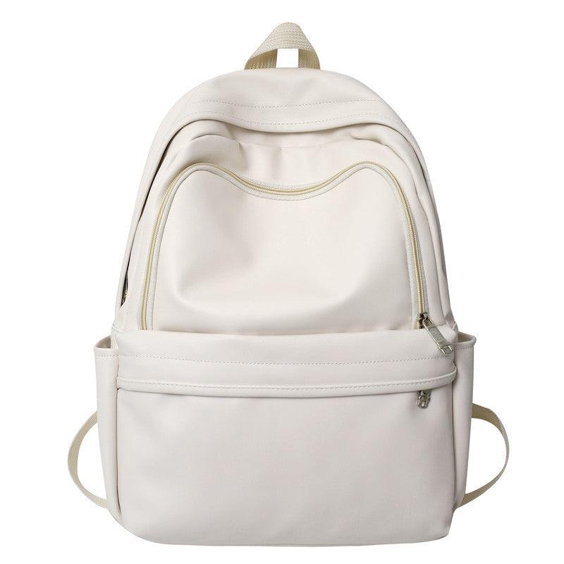 PU Leather Large Capacity College Students' Backpack - Trendha
