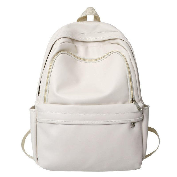 PU Leather Large Capacity College Students' Backpack - Trendha