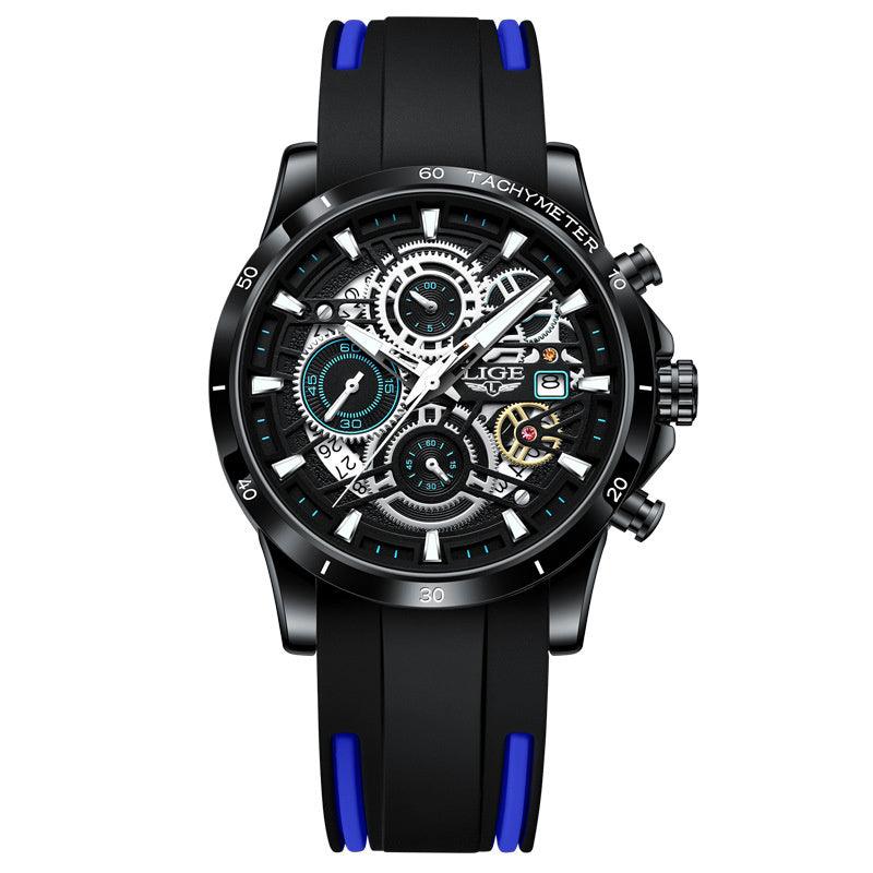 Quartz Watch Skeleton Design Multifunctional - Trendha