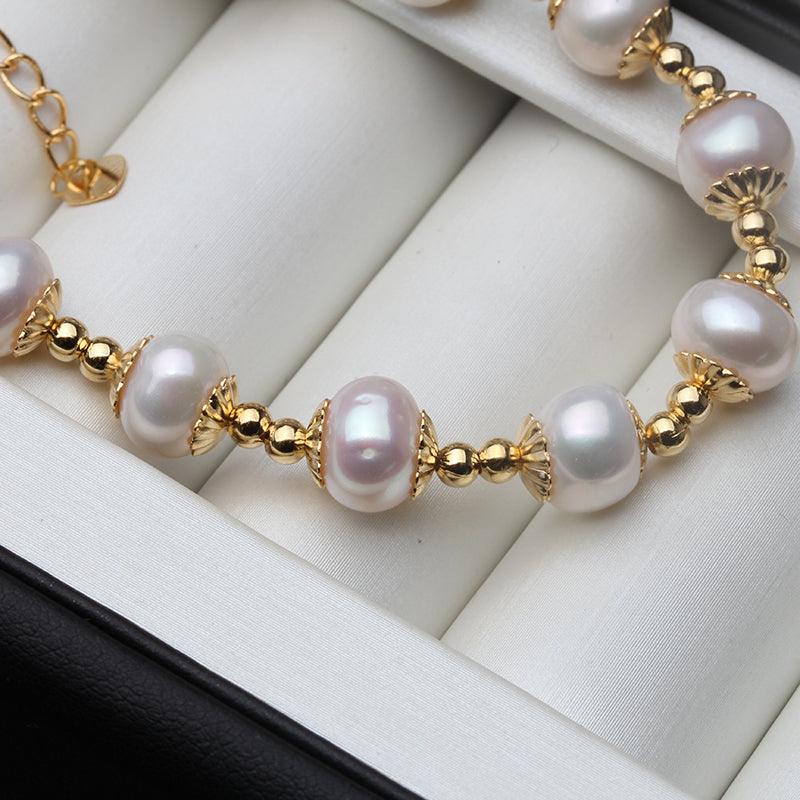 Real Freshwater Round Pearl Bracelet For Women Natural Pearl - Trendha