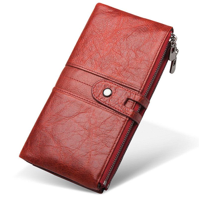Really Multi-card Leather Men's Wallet Business Casual Long - Trendha