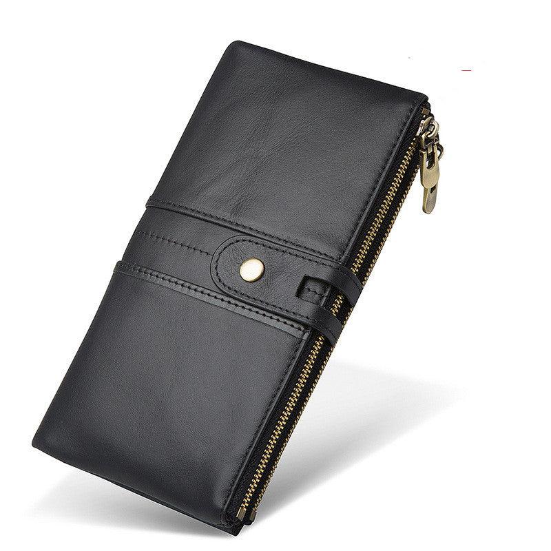 Really Multi-card Leather Men's Wallet Business Casual Long - Trendha