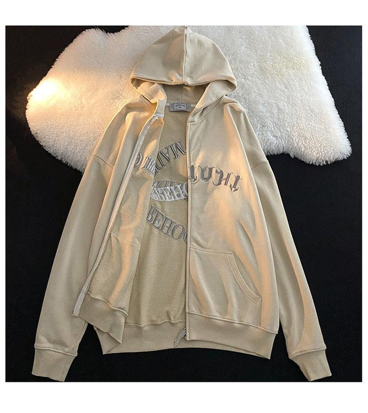 Retro American Sweater Cardigan Female Spring And Autumn - Trendha