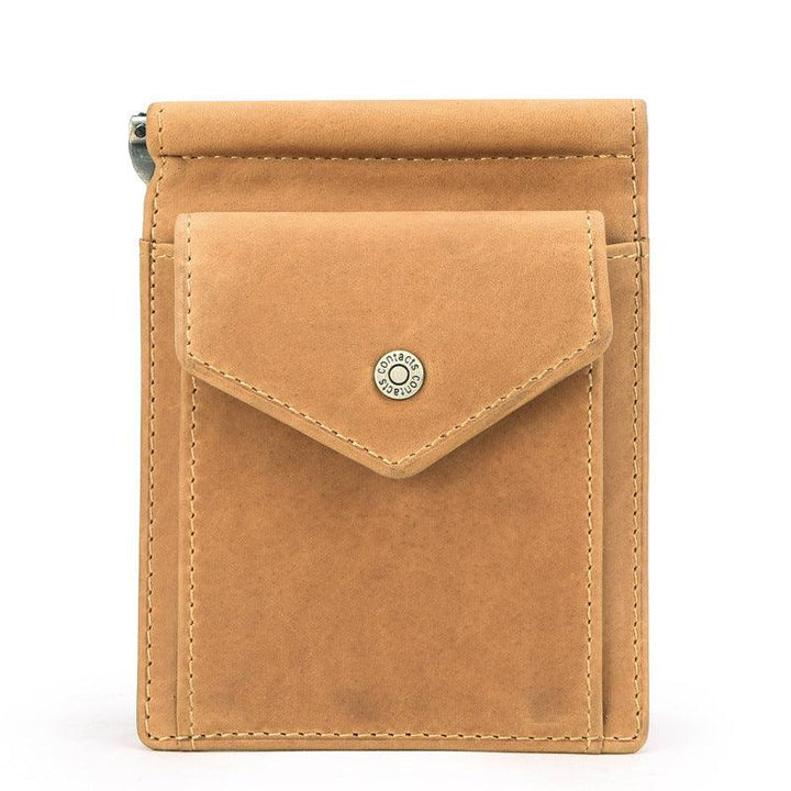 Retro Crazy Horse Cowhide Multifunctional Card Bag - Trendha