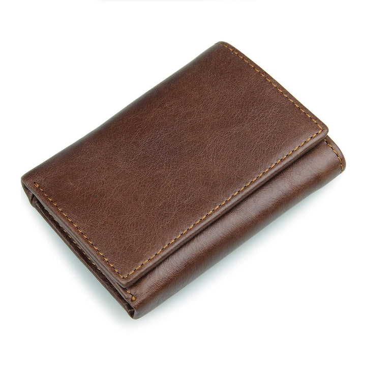 Retro Fashion Anti Scanning Leather Wallet - Trendha