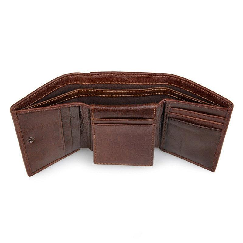 Retro Fashion Anti Scanning Leather Wallet - Trendha
