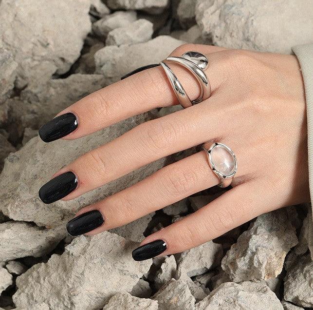 Retro Vintage Micro Set Crystal Ring - Trendha