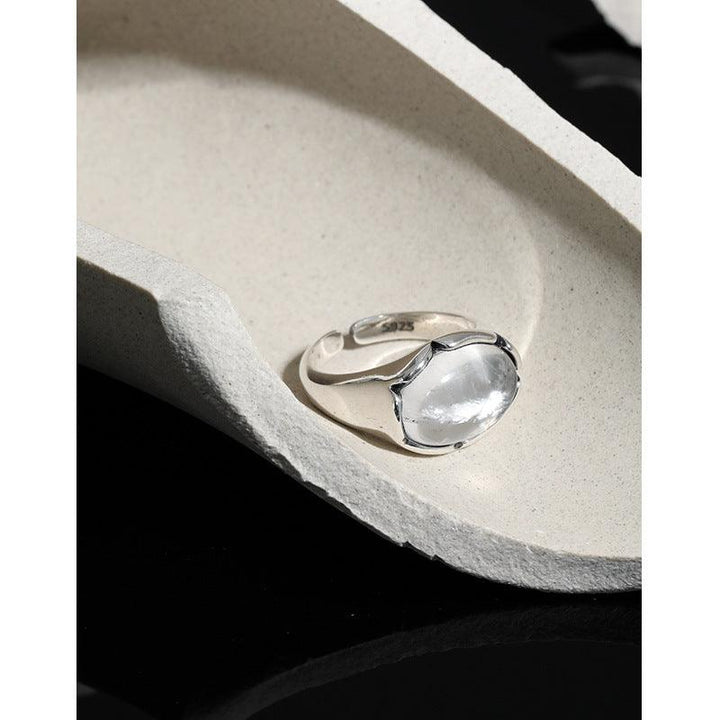 Retro Vintage Micro Set Crystal Ring - Trendha