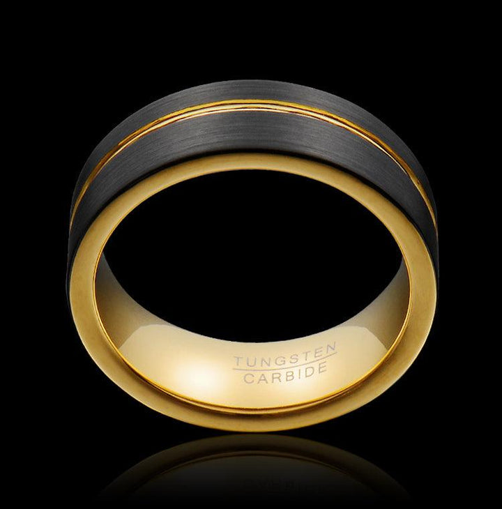 Ring Tide Tungsten Gold Jewelry Ring - Trendha