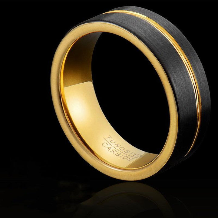 Ring Tide Tungsten Gold Jewelry Ring - Trendha