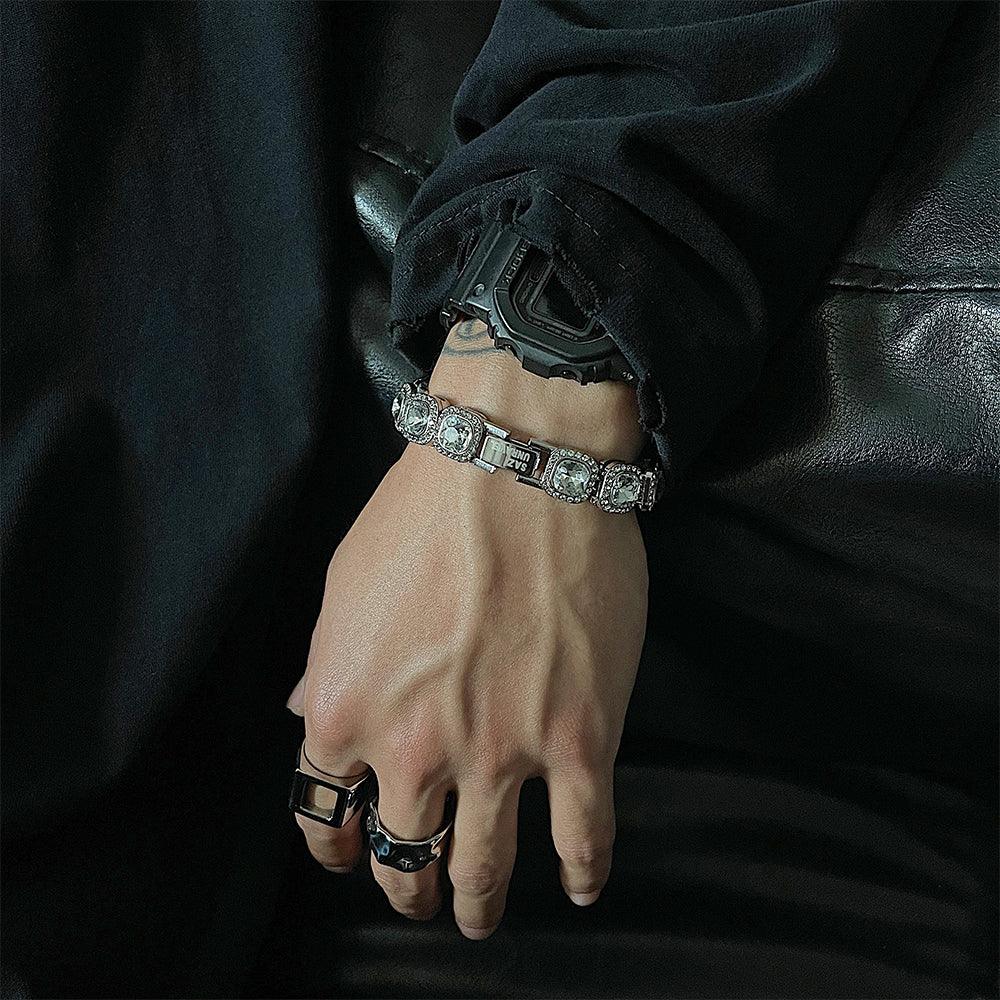 Rock Sugar Diamond Bracelet Male - Trendha