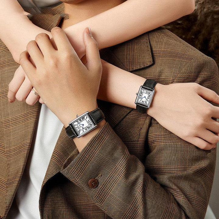 Roman Scale Couple Quartz Watch Strap - Trendha