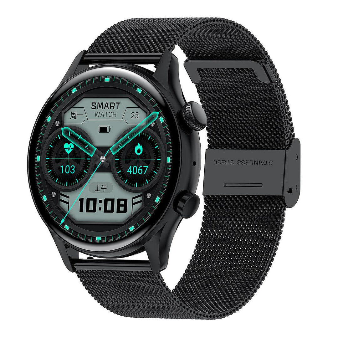Round Dial True Waterproof NFC Screen Heart Rate Watch - Trendha