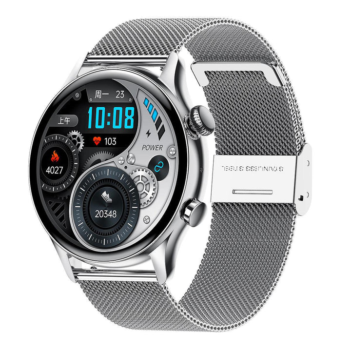 Round Dial True Waterproof NFC Screen Heart Rate Watch - Trendha