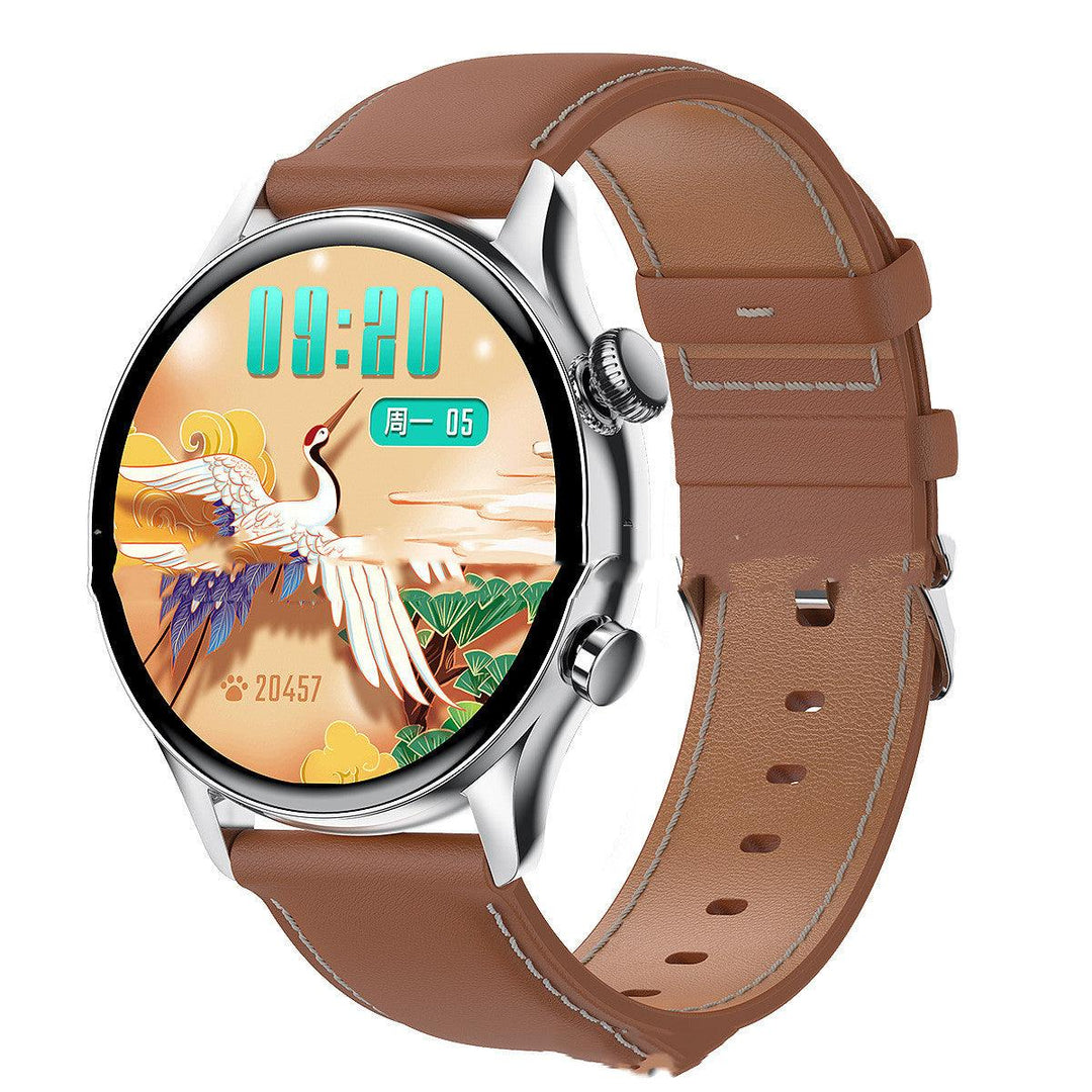 Round Dial True Waterproof NFC Screen Heart Rate Watch - Trendha