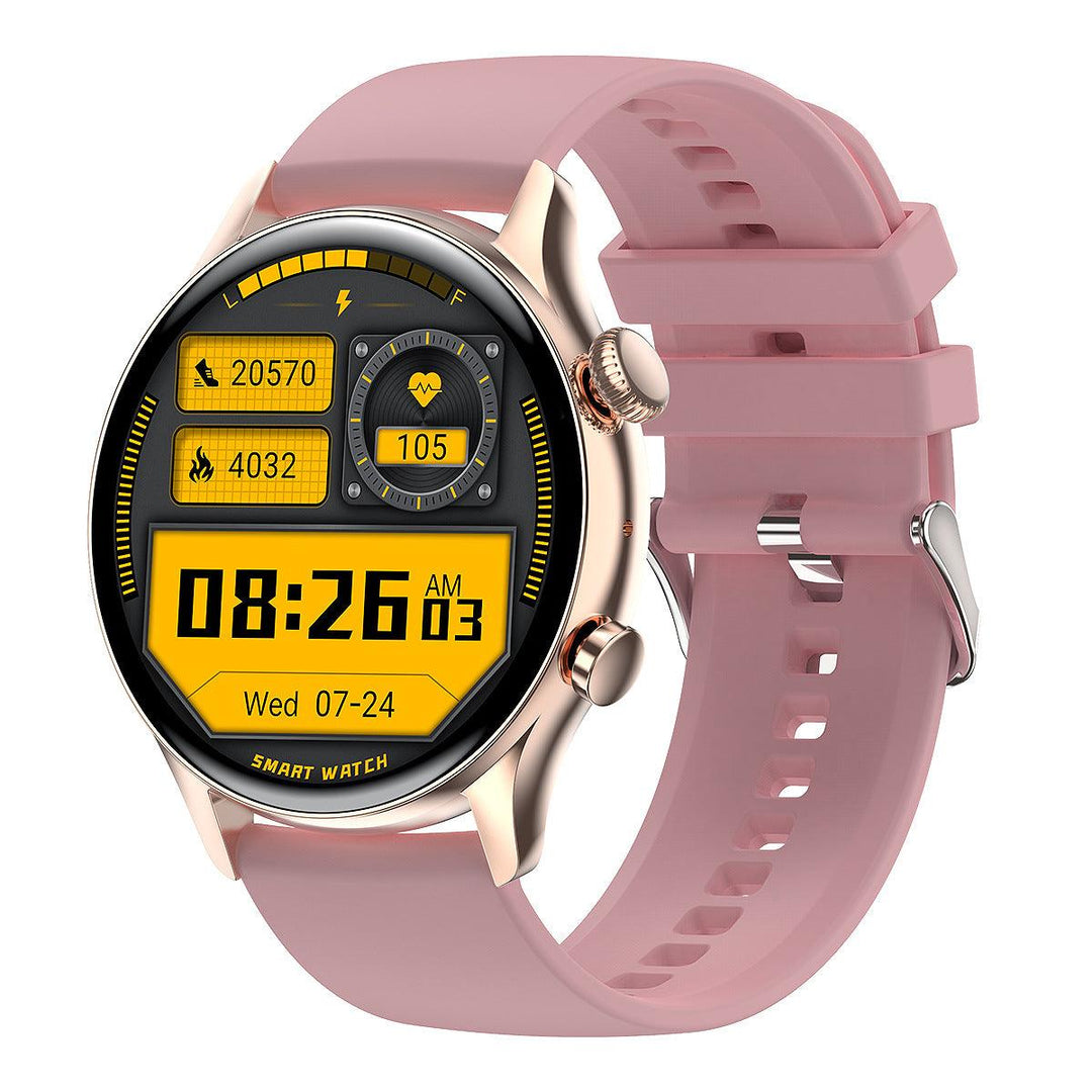 Round Dial True Waterproof NFC Screen Heart Rate Watch - Trendha
