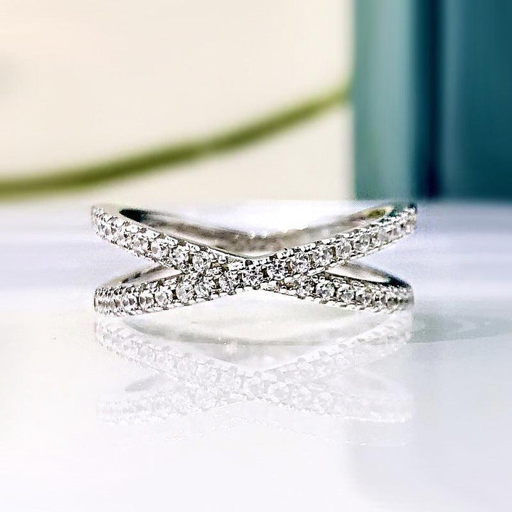 S925 Silver Cross Ring For Women - Trendha