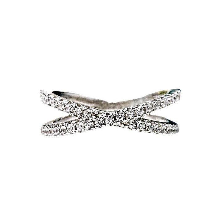 S925 Silver Cross Ring For Women - Trendha