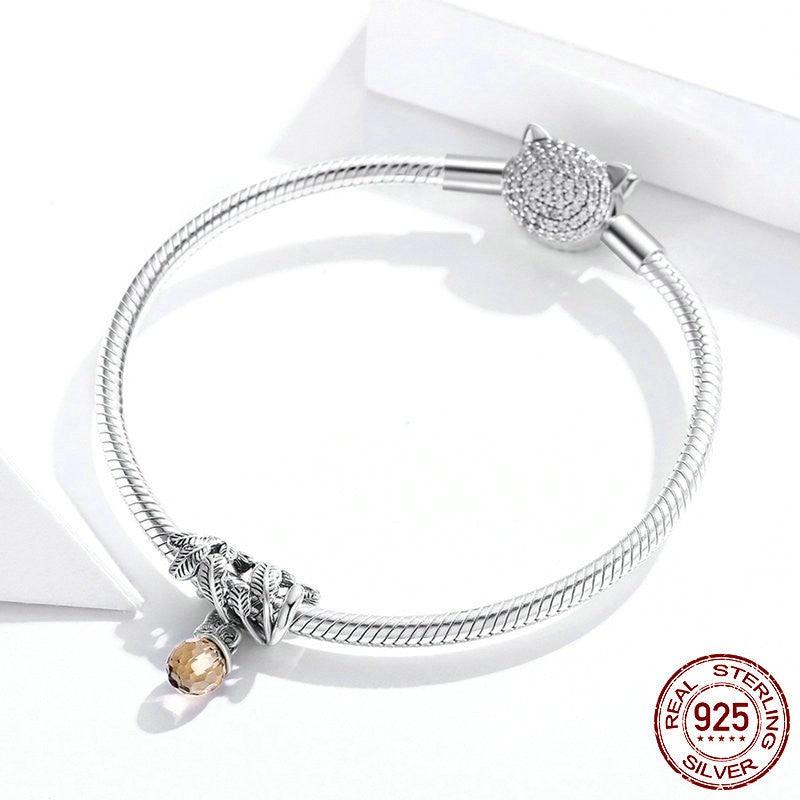 S925 Silver Pine Nut Bracelet Beads - Trendha