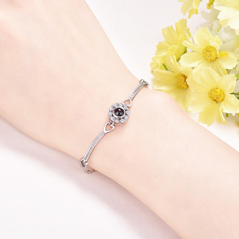 S925 Sterling Silver Angel's Eye Bracelet - Trendha