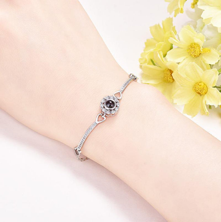 S925 Sterling Silver Angel's Eye Bracelet - Trendha