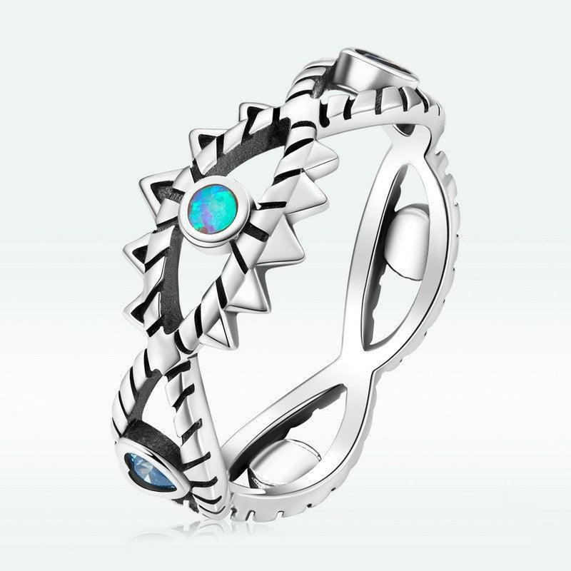 S925 Sterling Silver Devil's Eye Ring - Trendha