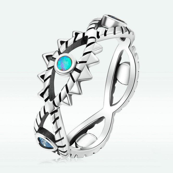 S925 Sterling Silver Devil's Eye Ring - Trendha
