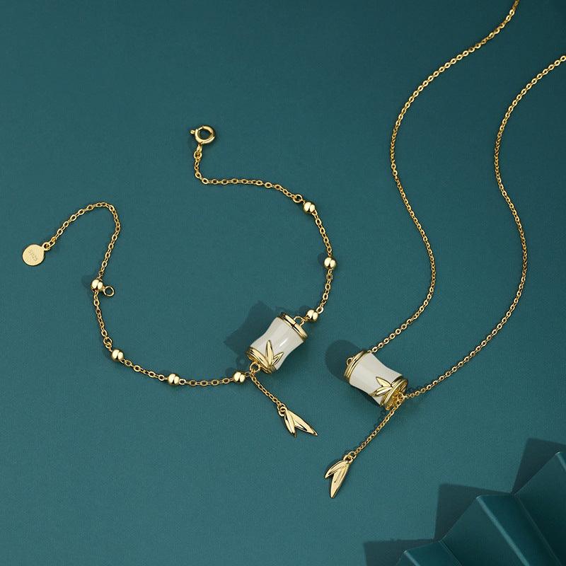 S925 Sterling Silver Natural And Tianyuzhu Bracelet Female Necklace