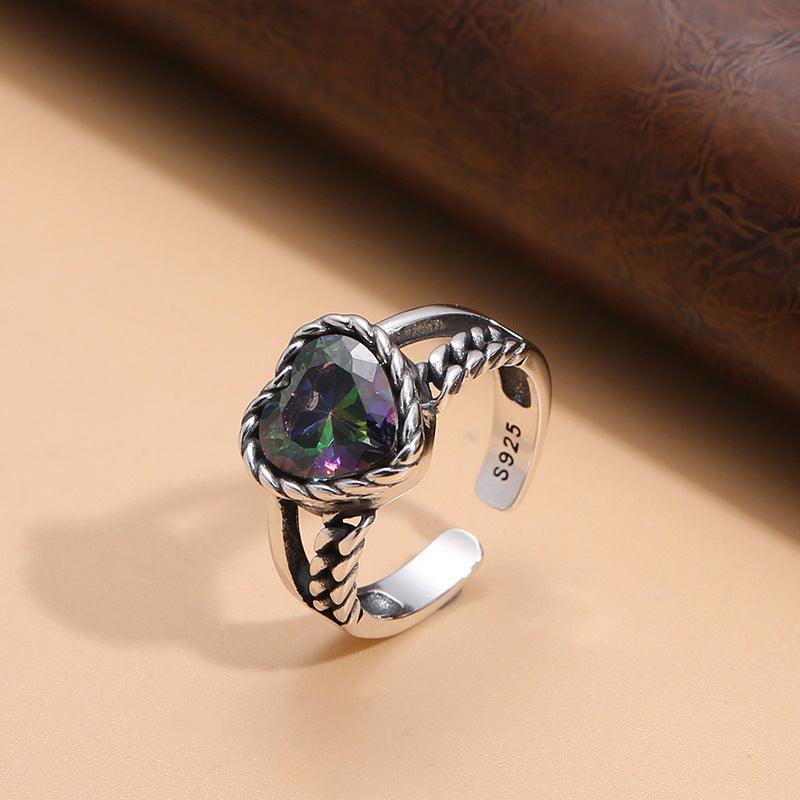 S925 Sterling Silver Retro Ring - Trendha