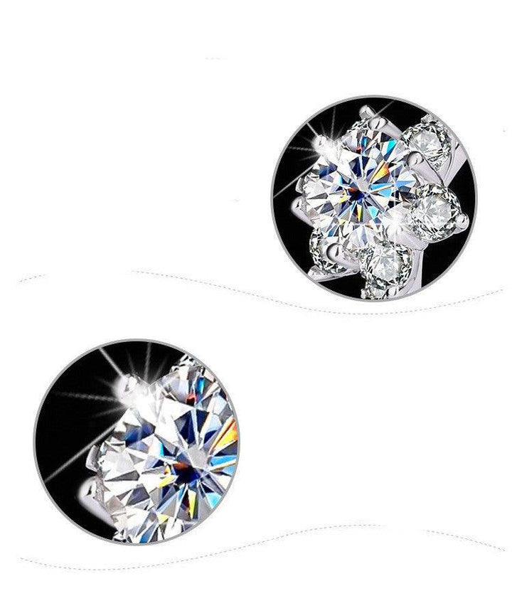 S925 Sterling Silver Ring Moissanite - Trendha