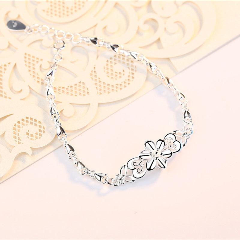 S999 Foot Silver Sterling Bracelet - Trendha