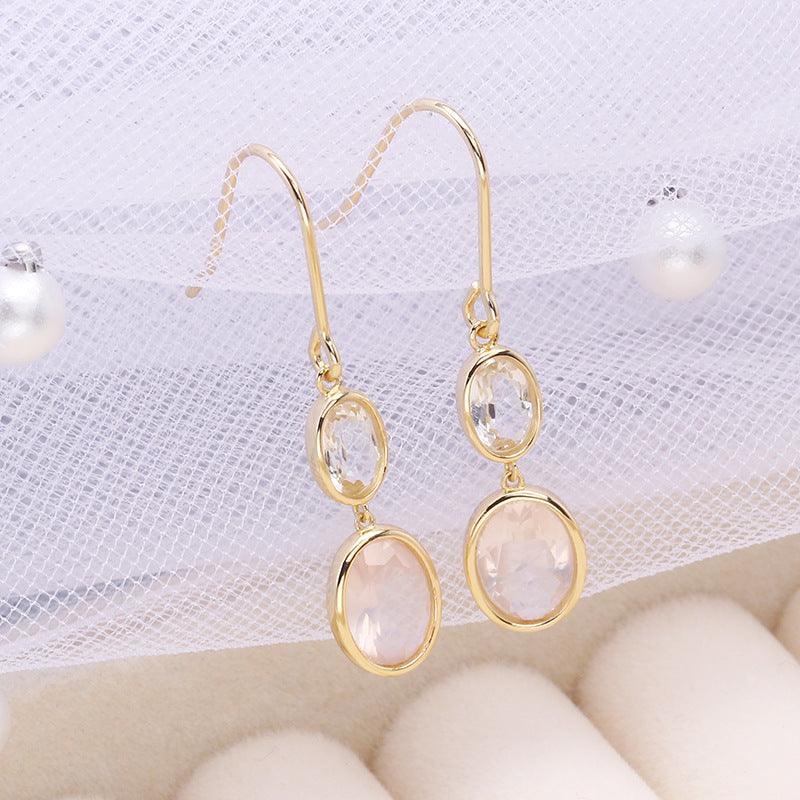 Simple Fashion Crystal Earrings Female