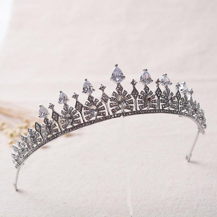 Simple Rhinestone Silver Hair Hoop - Trendha