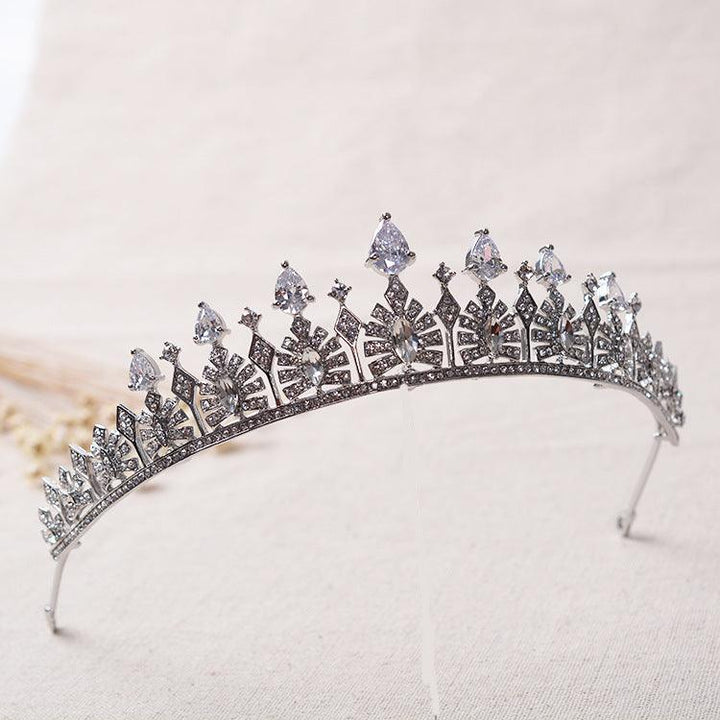 Simple Rhinestone Silver Hair Hoop - Trendha