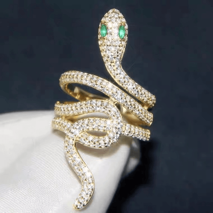 Spirit Snake Ring Female Light Luxury Retro Senior Sense 925 Silver - Trendha